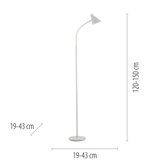 JUST LIGHT PIXIE LED Stehleuchte Warmweiss 4,5W weiss 11249-16