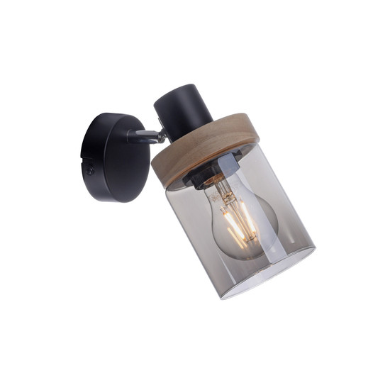 JUST LIGHT PASQUAL Wand- und Deckenleuchte E27 max.40W schwarz 11311-18