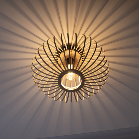 JUST LIGHT RACOON Deckenleuchte E27 max. 40W Holz-natur 11410-79