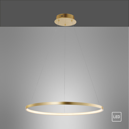 JUST LIGHT CIRCLE LED Pendelleuchte Warmweiss 29W gold 11524-12