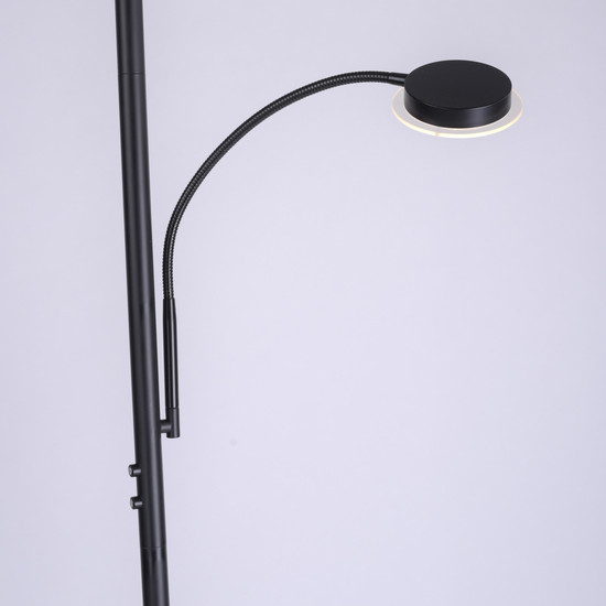 JUST LIGHT HANS LED Stehleuchte Warmweiss Dimmbar 25,5W 2-fach schwarz 11709-18