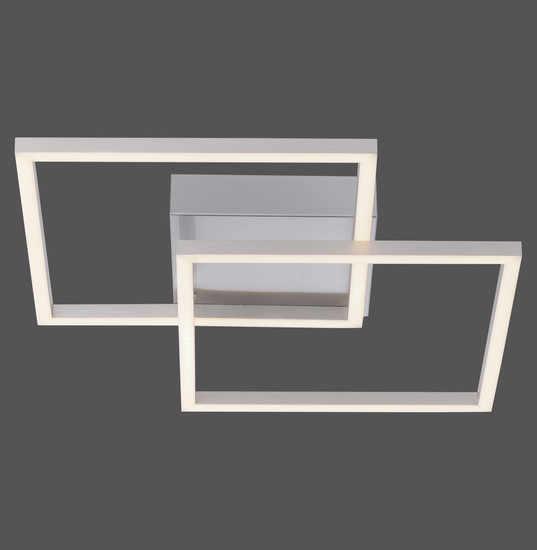 JUST LIGHT IVEN LED Deckenleuchte Warmweiss 14W 2-fach stahl 14002-55