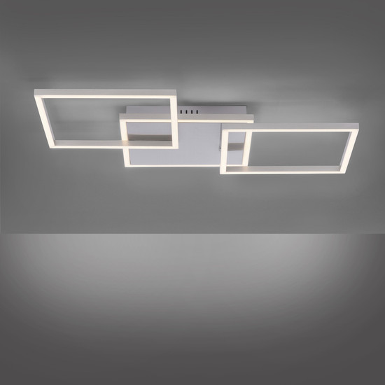 JUST LIGHT IVEN LED Deckenleuchte Warmweiss 21W 3-fach stahl 14003-55
