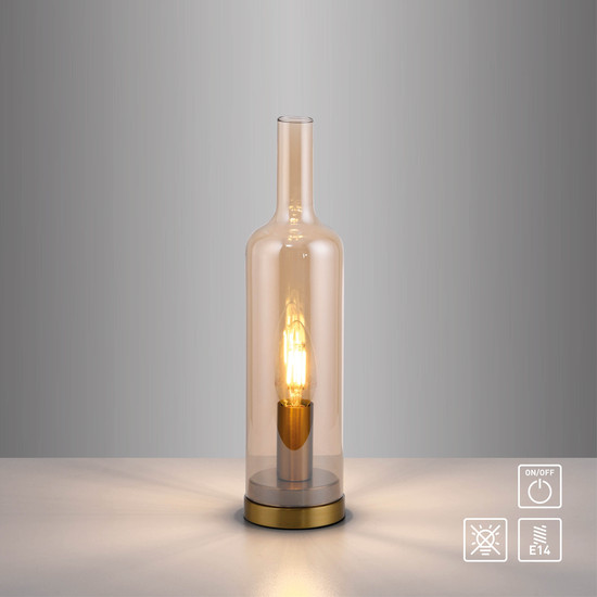 JUST LIGHT BOTTLE Tischleuchte E14 max. 25W amber 14006-27