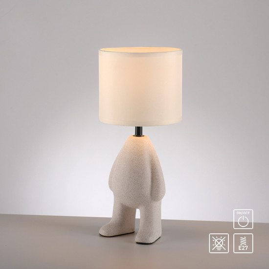 JUST LIGHT TED Tischleuchte E27 max. 25W sand 14191-39
