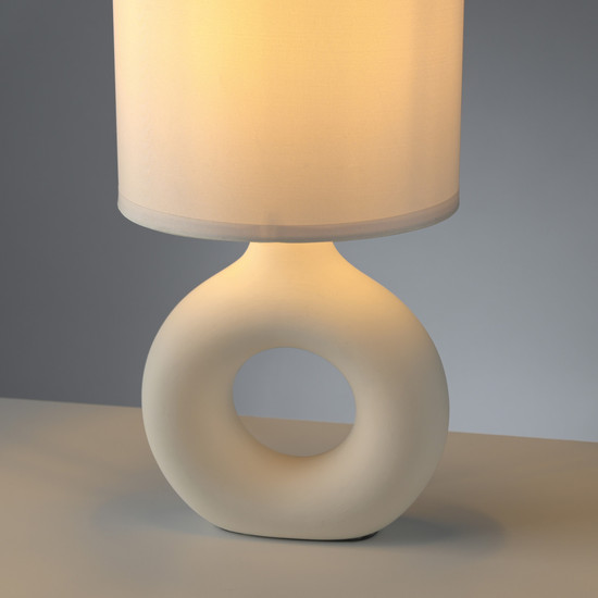 JUST LIGHT CARARA Tischleuchte E27 max. 25W sand 14193-39