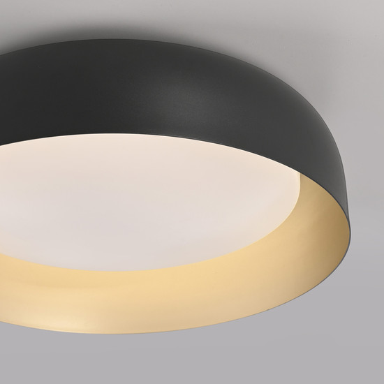 JUST LIGHT OSKO LED Deckenleuchte CCT Dimmbar 27,5W schwarz 14215-18