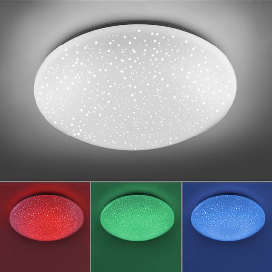JUST LIGHT SKYLER LED Deckenleuchte CCT Dimmbar 18W weiss 14242-16