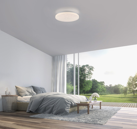 JUST LIGHT URANUS LED Deckenleuchte Warmweiss 22W weiss 14276-16