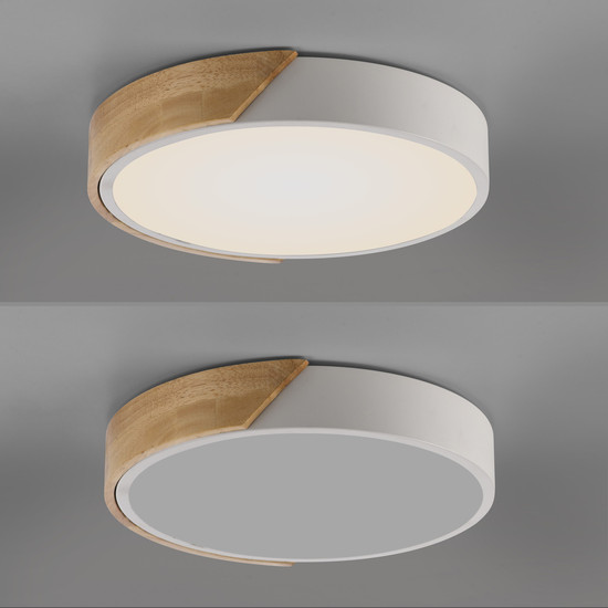 JUST LIGHT BILA LED Deckenleuchte Warmweiss 24W weiss 14288-16