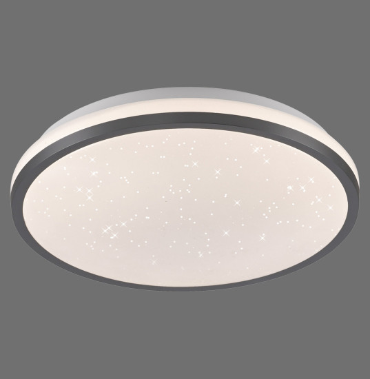 JUST LIGHT KYLE LED Deckenleuchte Warmweiss Dimmbar 10W schwarz 14293-18