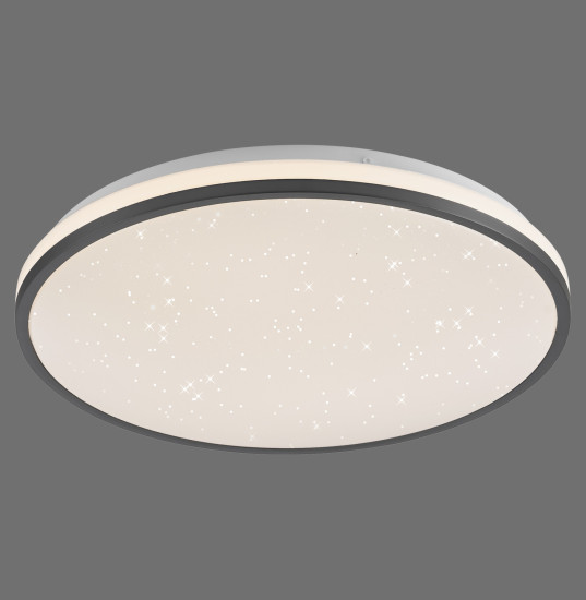 JUST LIGHT KYLE LED Deckenleuchte Warmweiss Dimmbar 19,5W schwarz 14294-18
