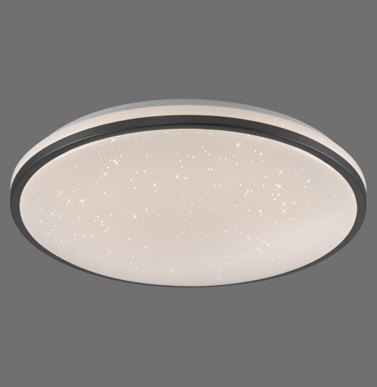 JUST LIGHT KYLE LED Deckenleuchte Warmweiss Dimmbar 34W schwarz 14295-18