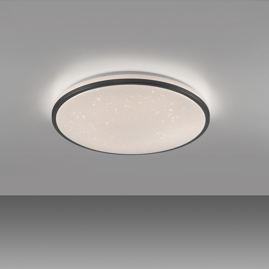 JUST LIGHT KYLE LED Deckenleuchte Warmweiss Dimmbar 34W schwarz 14295-18