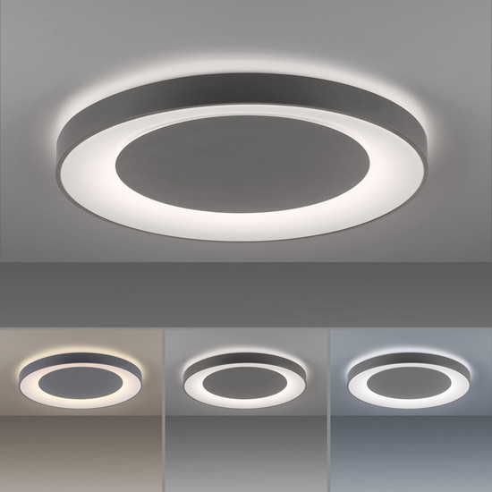 JUST LIGHT ANIKA LED Deckenleuchte CCT Dimmbar 54W grau 14327-18
