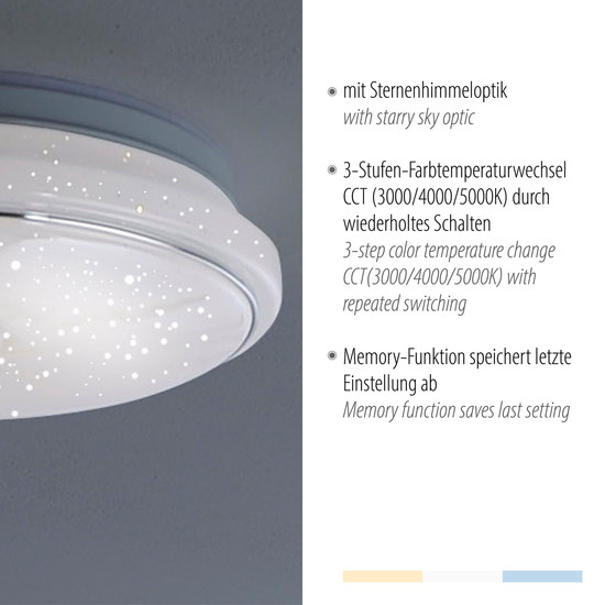 JUST LIGHT JUPITER LED Deckenleuchte CCT 13,6W weiss 14362-16