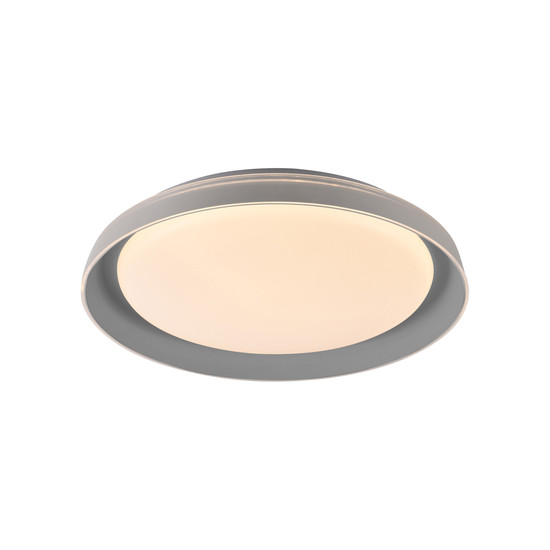 JUST LIGHT SATI LED Deckenleuchte Warmweiss Dimmbar 19,5W grau 14368-15