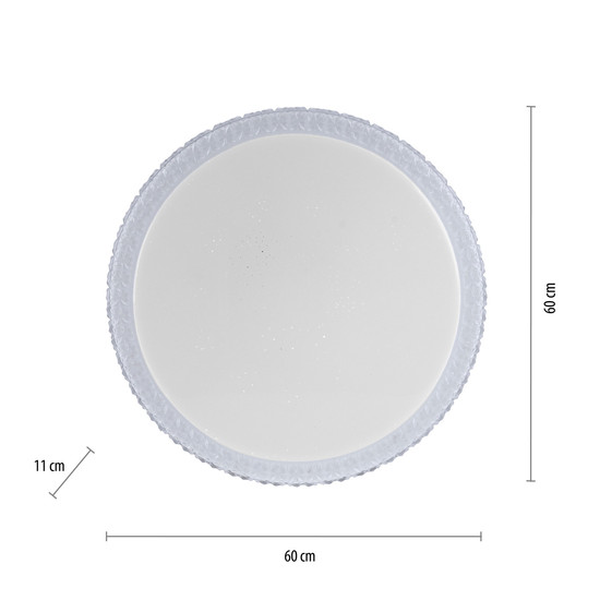 JUST LIGHT FRIDA LED Deckenleuchte CCT Dimmbar 36W transparent 14373-00