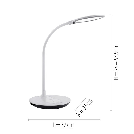JUST LIGHT ASTRID LED Tischleuchte CCT Dimmbar 5W weiss 14416-16
