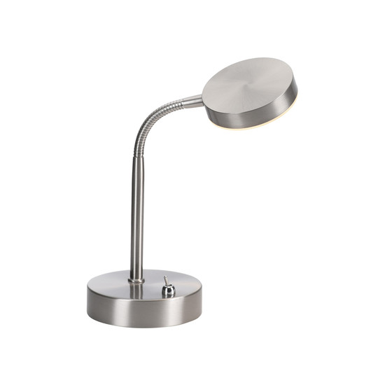 JUST LIGHT HENSKEN LED Tischleuchte Warmweiss 5W stahl 14419-55
