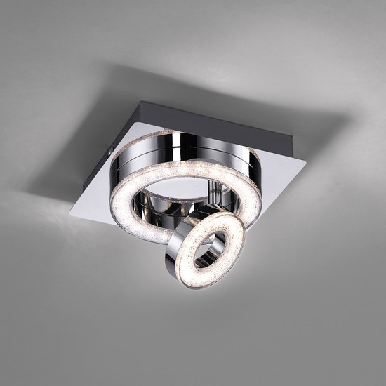 JUST LIGHT TIM LED Deckenleuchte Warmweiss 5W chrom 14520-17