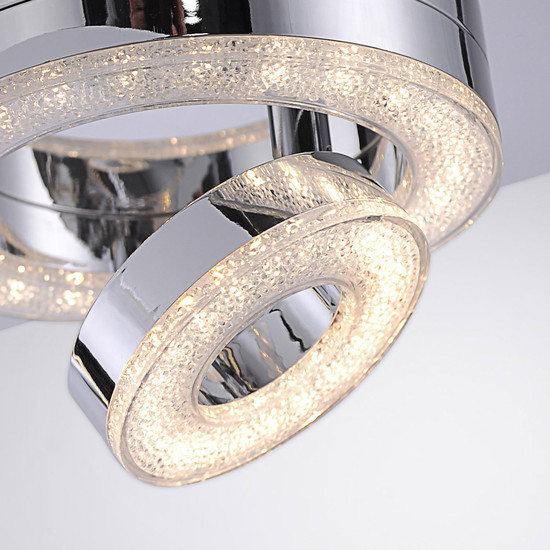 JUST LIGHT TIM LED Deckenleuchte Warmweiss 10W chrom 14521-17