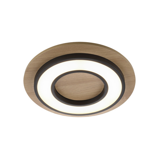 JUST LIGHT TOLA LED Deckenleuchte Warmweiss 16W schwarz 14560-18