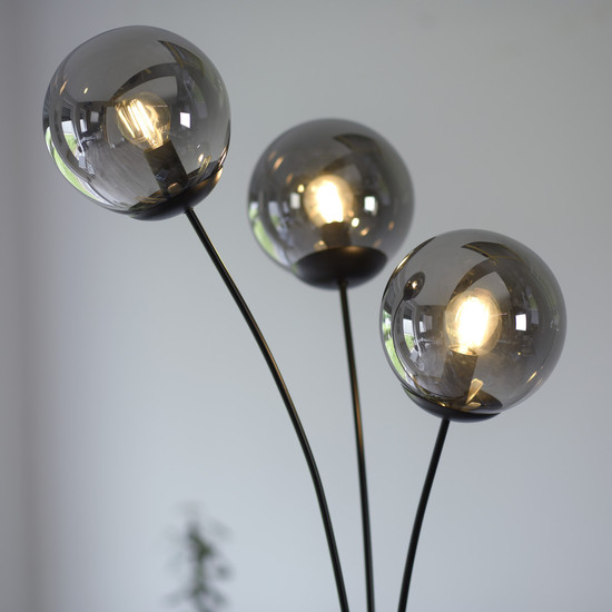 JUST LIGHT BIG WIDOW Stehleuchte E14 max. 25W 3-fach schwarz 14603-18