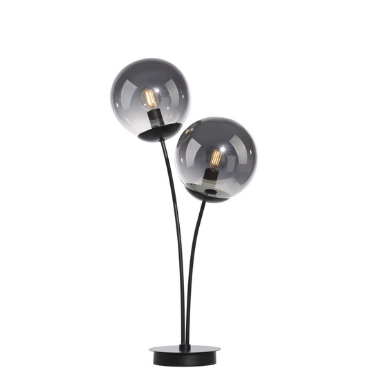 JUST LIGHT BIG WIDOW Tischleuchte E14 max. 25W 2-fach schwarz 14605-18