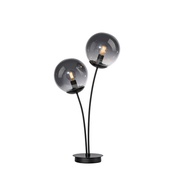 JUST LIGHT BIG WIDOW Tischleuchte E14 max. 25W 2-fach schwarz 14605-18