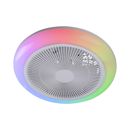 JUST LIGHT BRENDA LED Deckenleuchte mit Ventilator CCT Dimmbar 22W weiss 14623-16