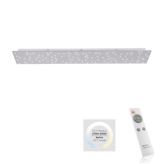 JUST LIGHT SPARKLE LED Deckenleuchte CCT Dimmbar 18W stahl 14672-55