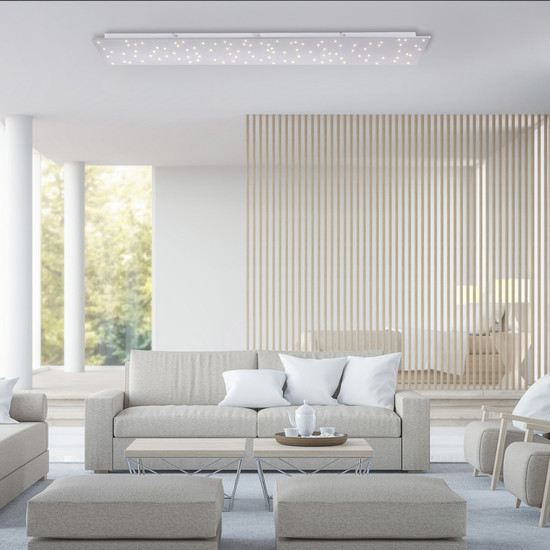 JUST LIGHT SPARKLE LED Deckenleuchte CCT Dimmbar 18W stahl 14672-55