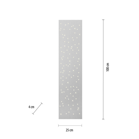 JUST LIGHT SPARKLE LED Deckenleuchte CCT Dimmbar 18W stahl 14672-55
