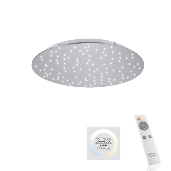 JUST LIGHT SPARKLE LED Deckenleuchte CCT Dimmbar 18W stahl 14673-55