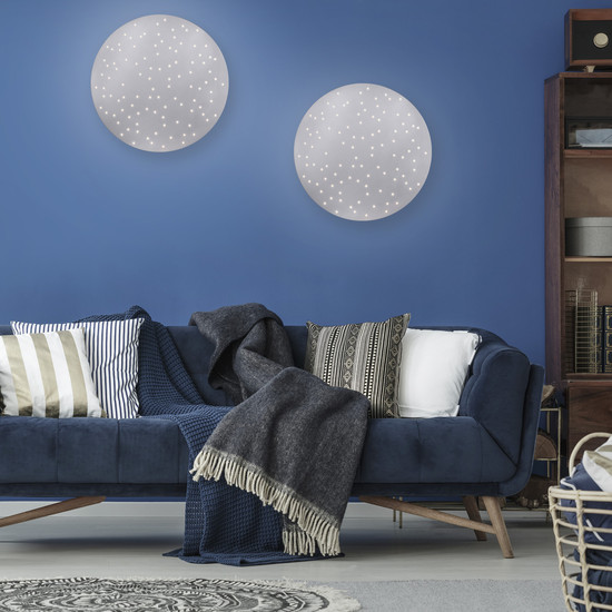 JUST LIGHT SPARKLE LED Deckenleuchte CCT Dimmbar 18W stahl 14673-55