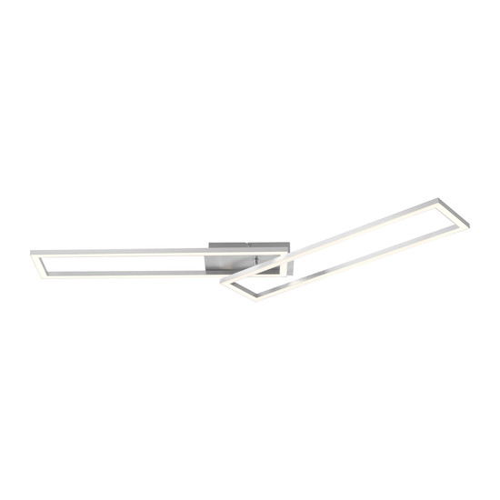 JUST LIGHT IVEN LED Deckenleuchte Warmweiss Dimmbar 36W stahl 14691-55