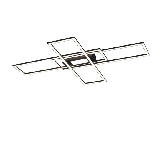 JUST LIGHT ASMIN LED Deckenleuchte CCT Dimmbar 45W schwarz 14693-18