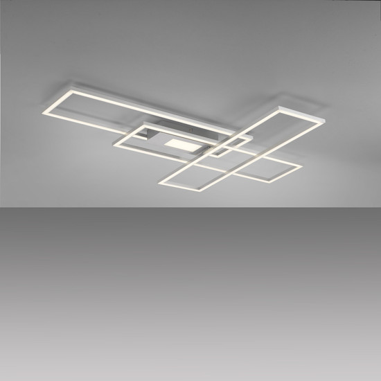 JUST LIGHT ASMIN LED Deckenleuchte CCT Dimmbar 45W stahl 14693-55