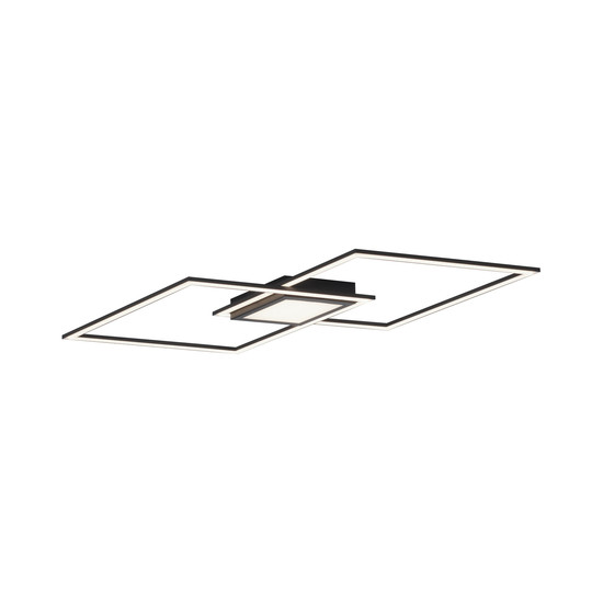 JUST LIGHT ASMIN LED Deckenleuchte Warmweiss 45W schwarz 14695-18