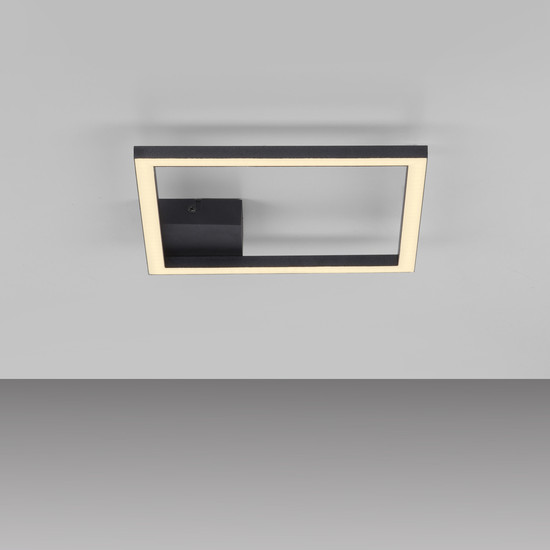 JUST LIGHT IVEN LED Deckenleuchte Warmweiss 10W schwarz 14707-18