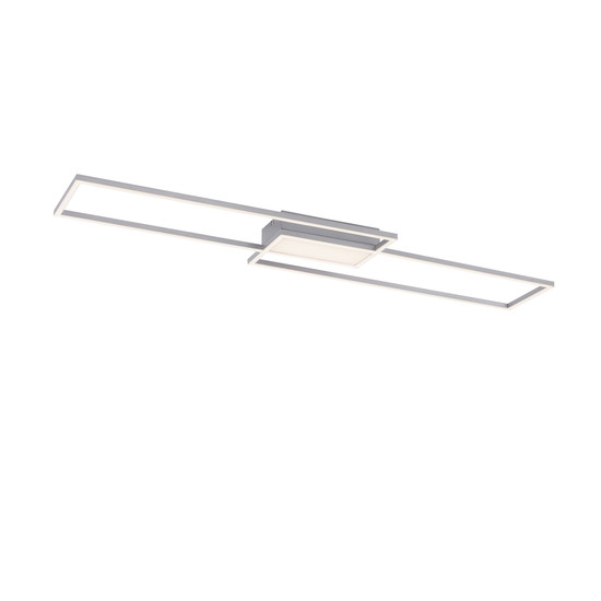JUST LIGHT ASMIN LED Deckenleuchte CCT Dimmbar 24W 3-fach stahl 14711-55