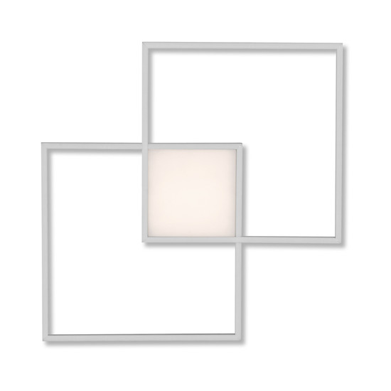 JUST LIGHT ASMIN LED Deckenleuchte CCT Dimmbar 26,5W 3-fach stahl 14712-55