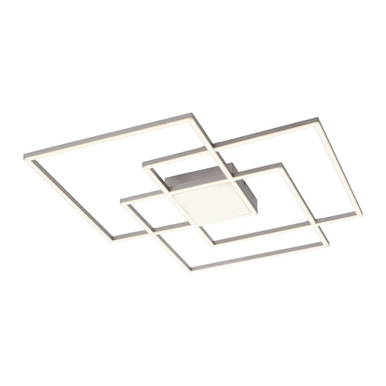 JUST LIGHT ASMIN LED Deckenleuchte CCT Dimmbar 21W 4-fach stahl 14713-55