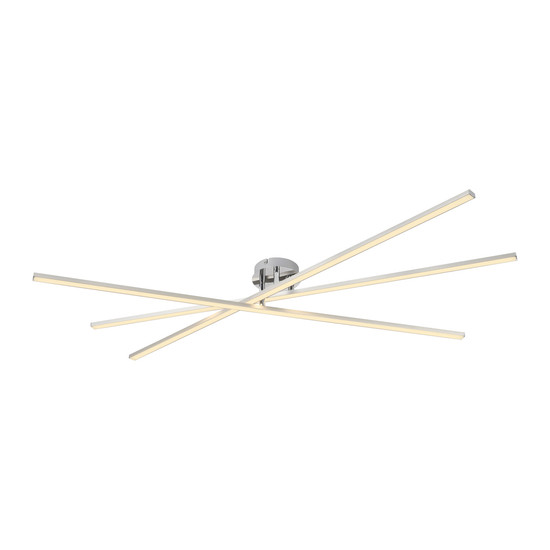 JUST LIGHT SIMON LED Deckenleuchte Warmweiss 16W stahl 14727-55