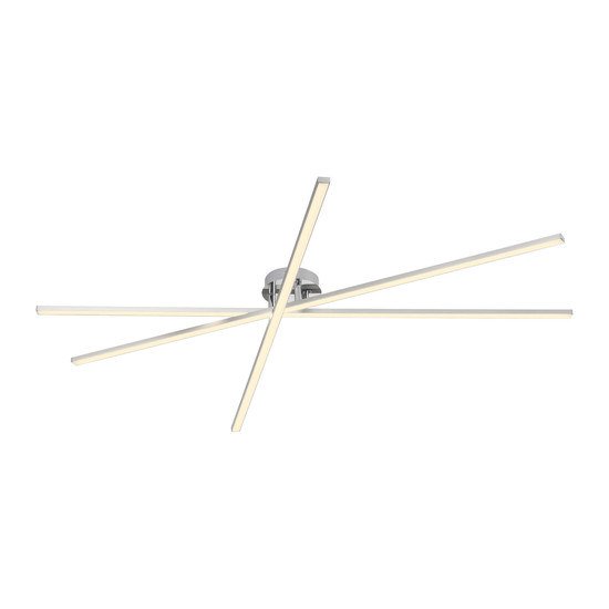 JUST LIGHT SIMON LED Deckenleuchte Warmweiss 16W stahl 14727-55