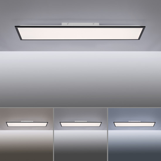 JUST LIGHT FLAT LED Deckenleuchte CCT Dimmbar 36W schwarz 14757-18