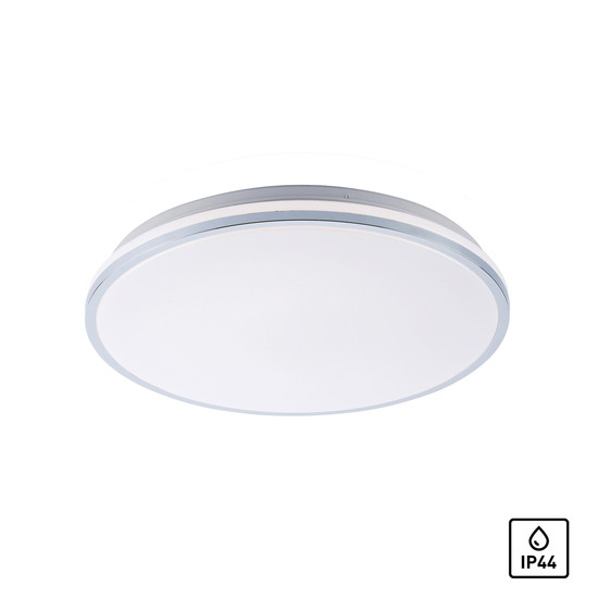 JUST LIGHT ISABELL LED Deckenleuchte Warmweiss 22W chrom IP44 14844-17