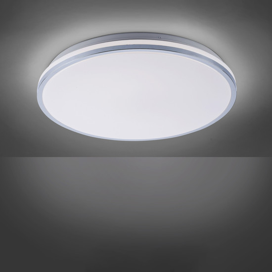 JUST LIGHT ISABELL LED Deckenleuchte Warmweiss 22W chrom IP44 14844-17
