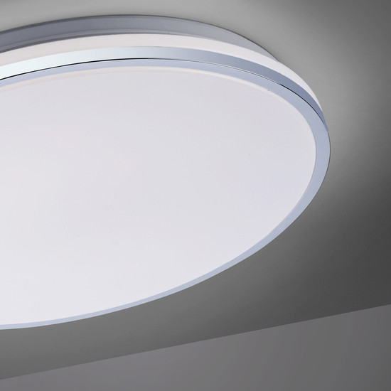JUST LIGHT ISABELL LED Deckenleuchte Warmweiss 22W chrom IP44 14844-17